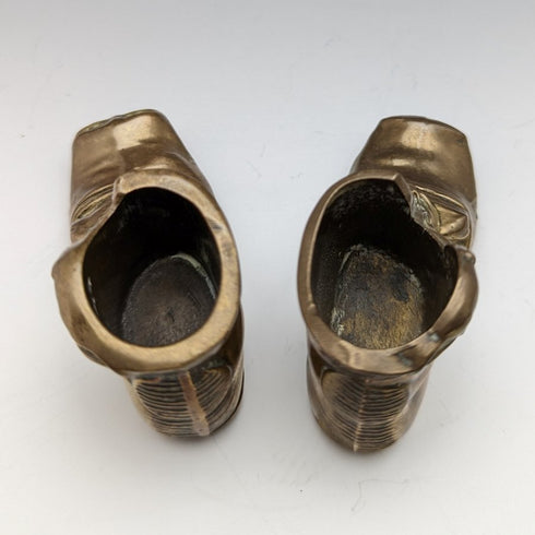 英国ヴィンテージ 真鍮製 大砲&靴オブジェx3 靴べらx2 アソート